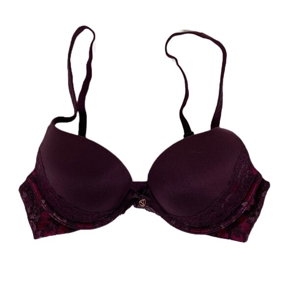 Body by Victoria Push-up  Bra in Dark Purple - Size 32C - Picture 1 of 7